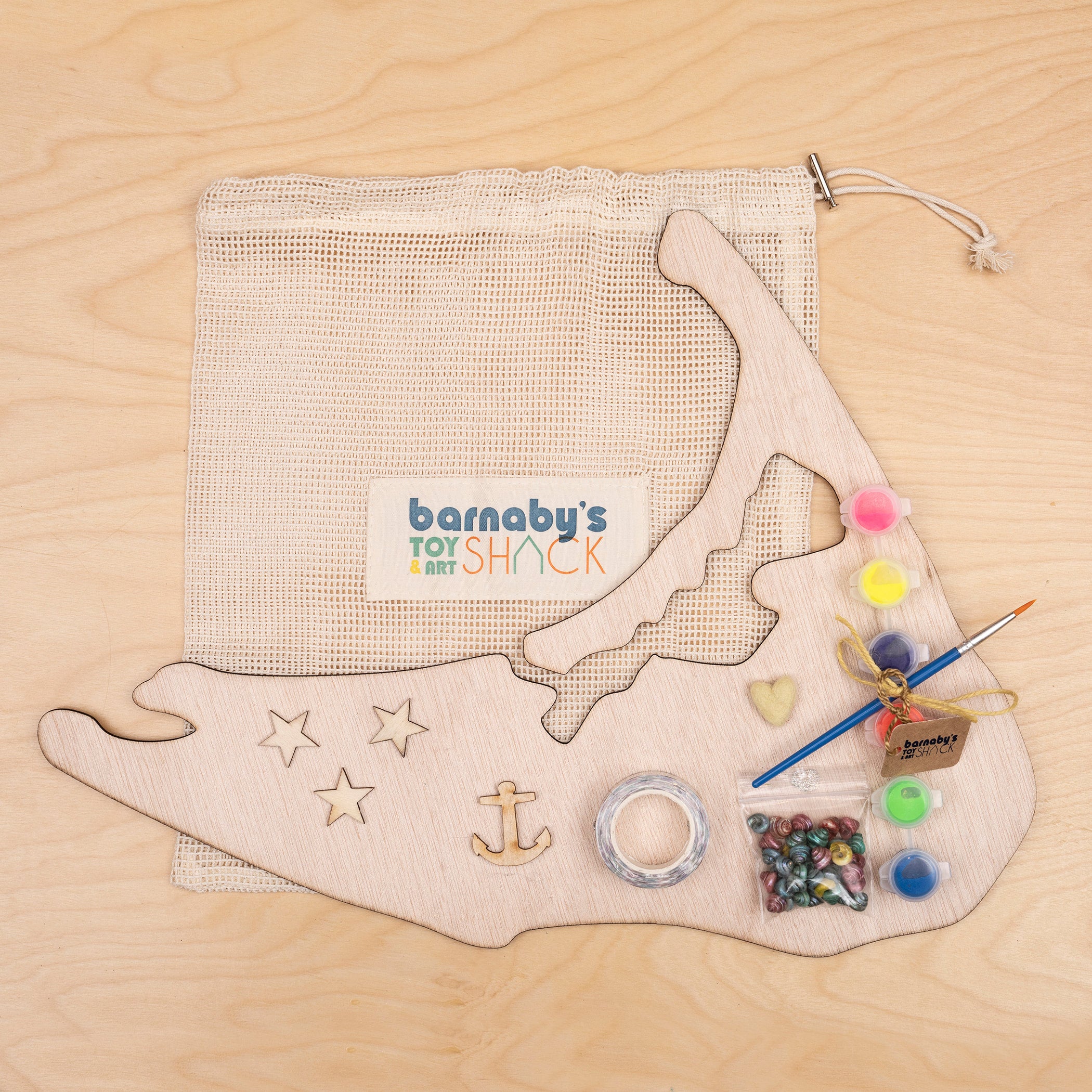 Kit Nantucket Wood Slice Deluxe Barnaby's Toy and Art Nantucket